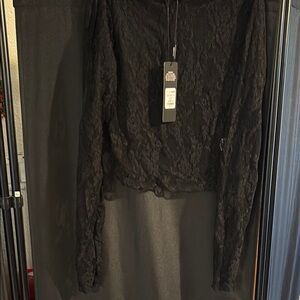 Fashion Nova Black Lace Top